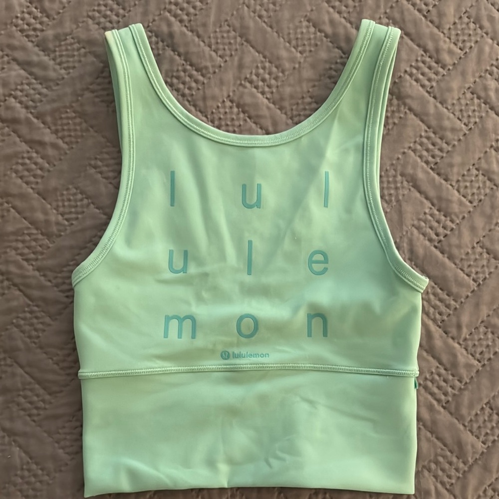 Lululemon Mint Green crop tank